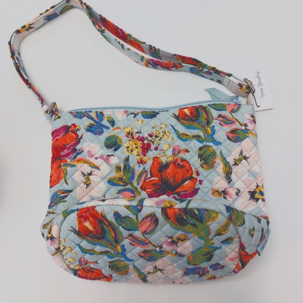 Vera Bradley Bucket Crossbody Sea Air Floral NWT
